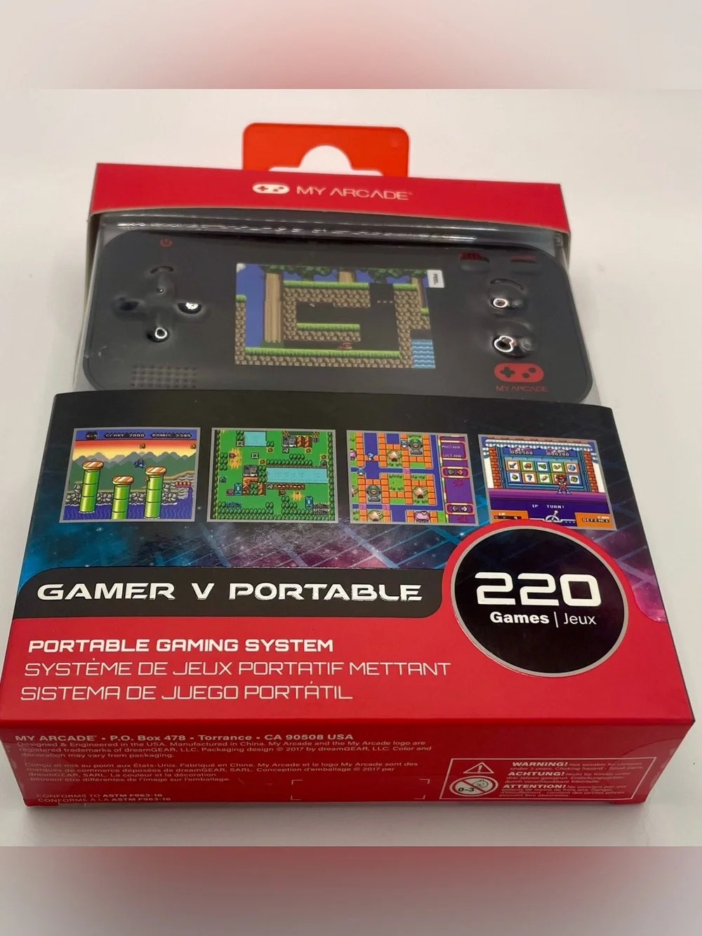 My Arcade Gamer V Portable Red 220 Games